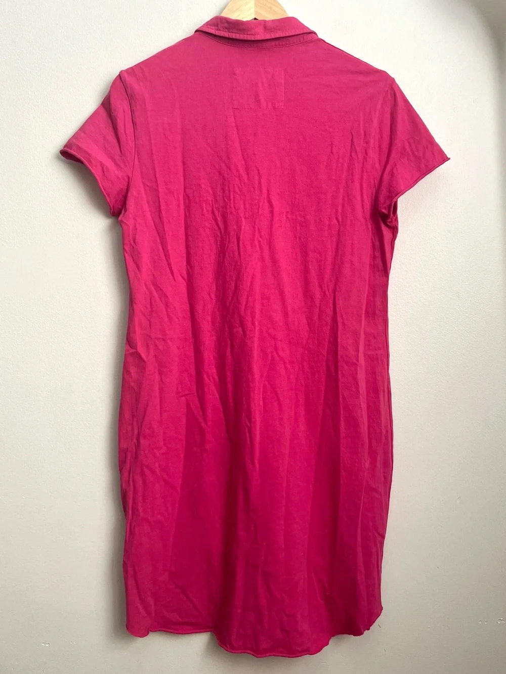 Frank & Eileen Lauren Polo Dress Heritage Jersey Hot Pink Magenta - Picture 3 of 9